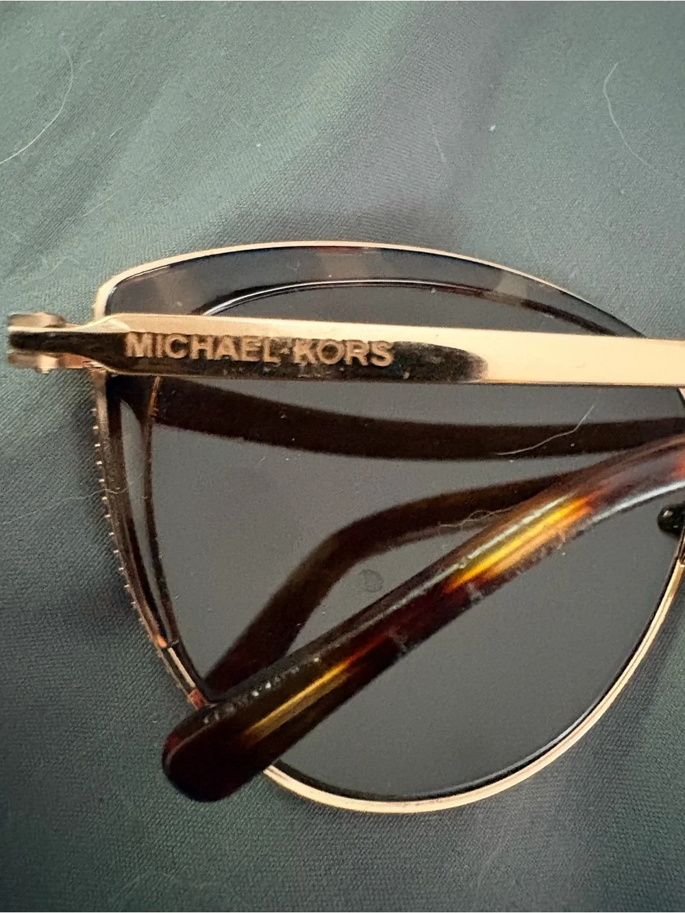Michael Kors Women’s Tortoise & Rose Gold Cat Eye Sunglasses